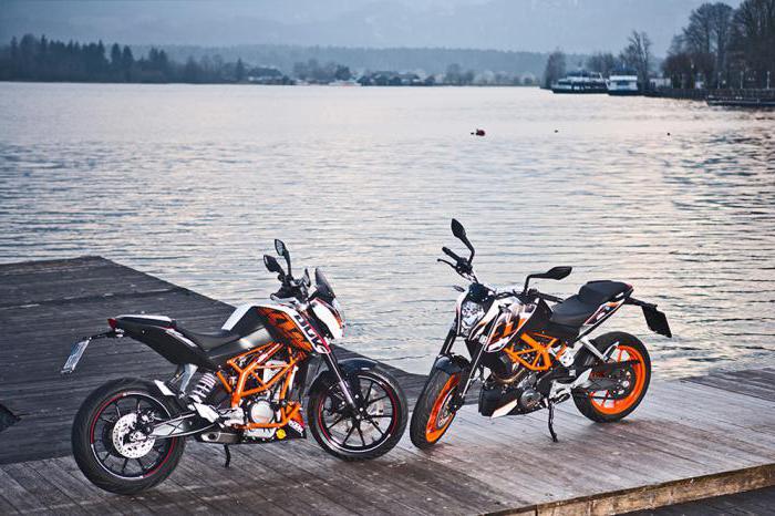 KTM Duke 390: spécifications et avis. Combien coûte un vélo de cross