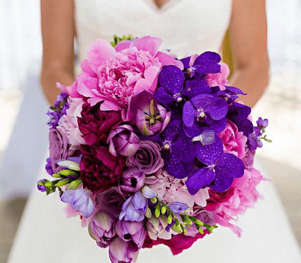 bouquet de mariée de violette 