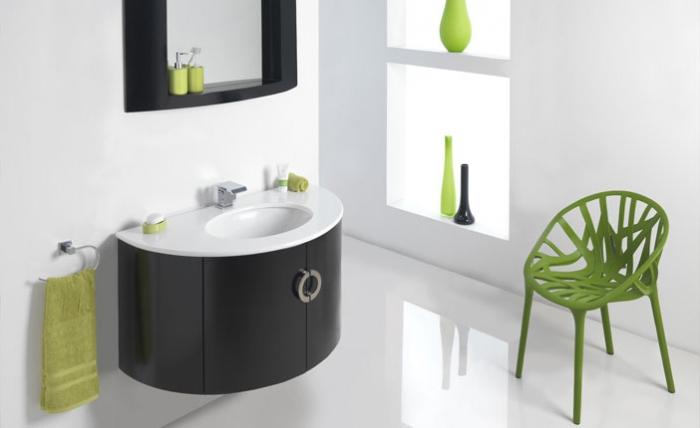 Évier avec un meuble pour la salle de bain - pratique, fonctionnel et beau!