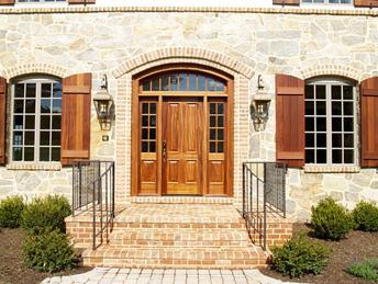 porte d'entrée d'une maison privée