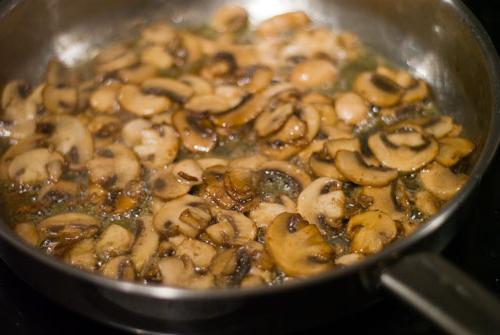 Sauce aux champignons des champignons