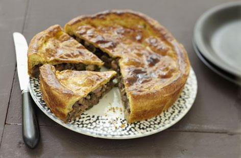 tarte aux champignons dans le multivark 