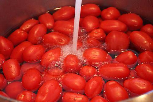 tomates vertes marinées dans une casserole