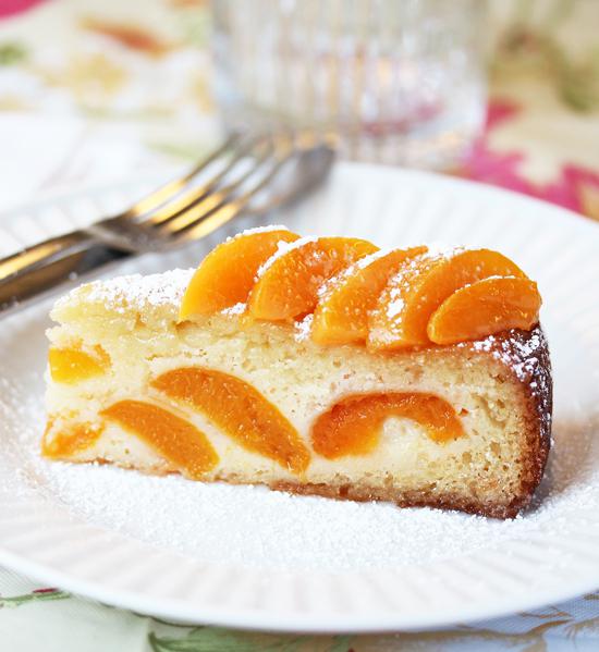 Gâteau aux abricots et fromage cottage - recette