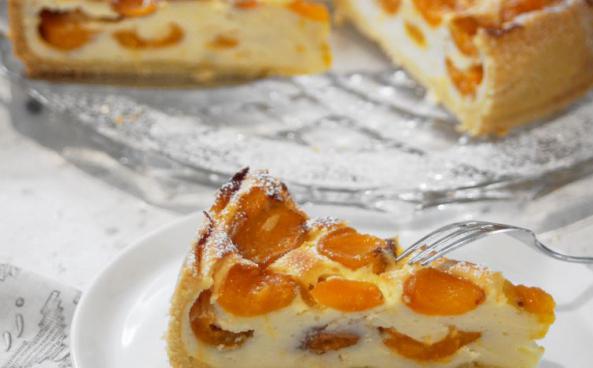 Gâteau aux abricots et fromage cottage: recette