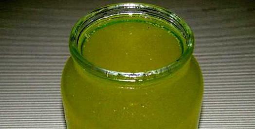 Miel vert avec de la propolis