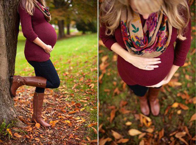 photosession de femmes enceintes dans la nature en automne