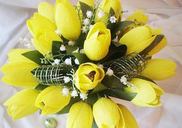 bouquets de bonbons et de papier ondulé Photo