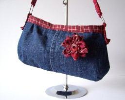 Sacs en tissu denim avec leurs propres mains