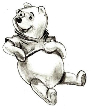 Comment dessiner Winnie the Pooh au crayon