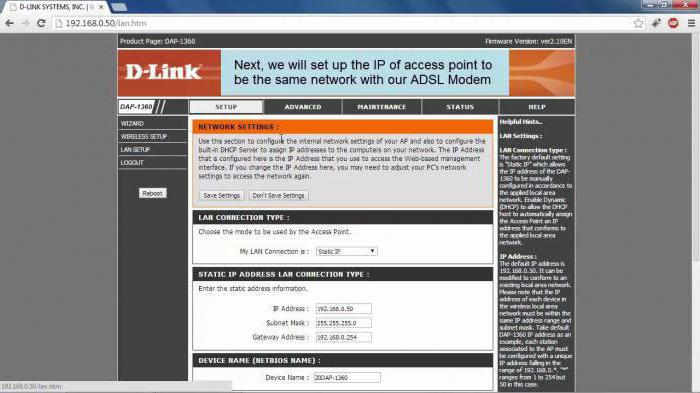 configuration d'internet d link dsl 2640u