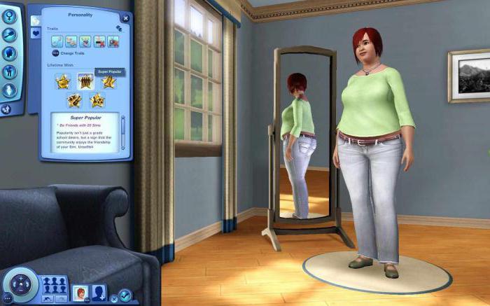 Sims de création de personnage