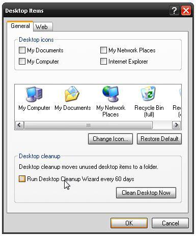 raccourcis de bureau et icônes manquants dans Windows 7