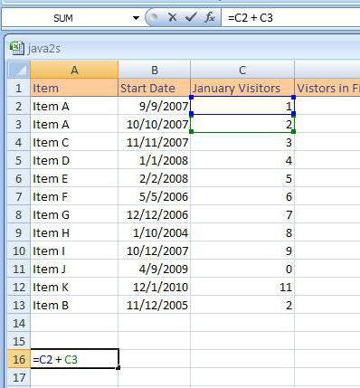 travailler dans Excel avec des tableaux 