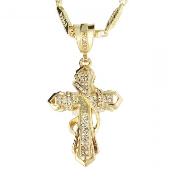 Pendentif croix, mâle et femelle