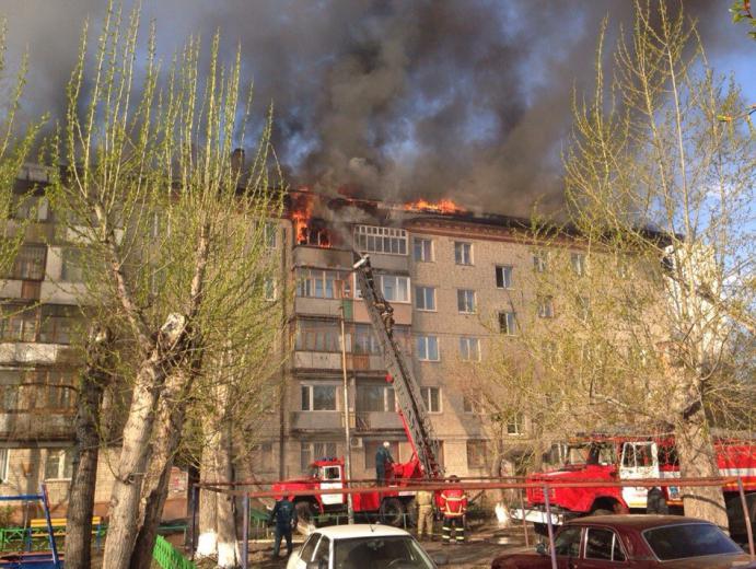 le feu dans le Tyumen