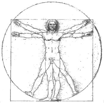 Da Vinci homme de Vitruve