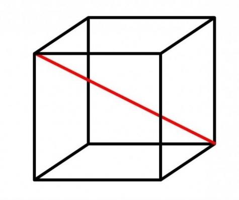 Diagonale d'un cube