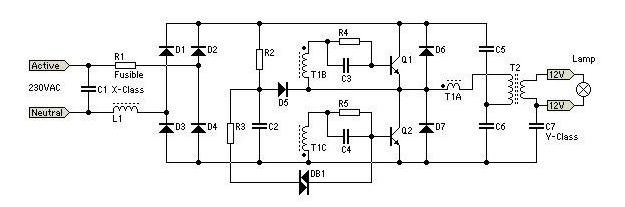 schéma de transformateur électronique ret251c 