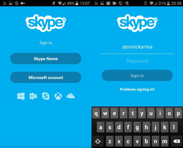 installez skype sur le téléphone