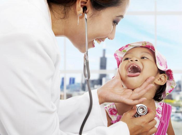 Ulcères sur les amygdales sans température chez l'enfant